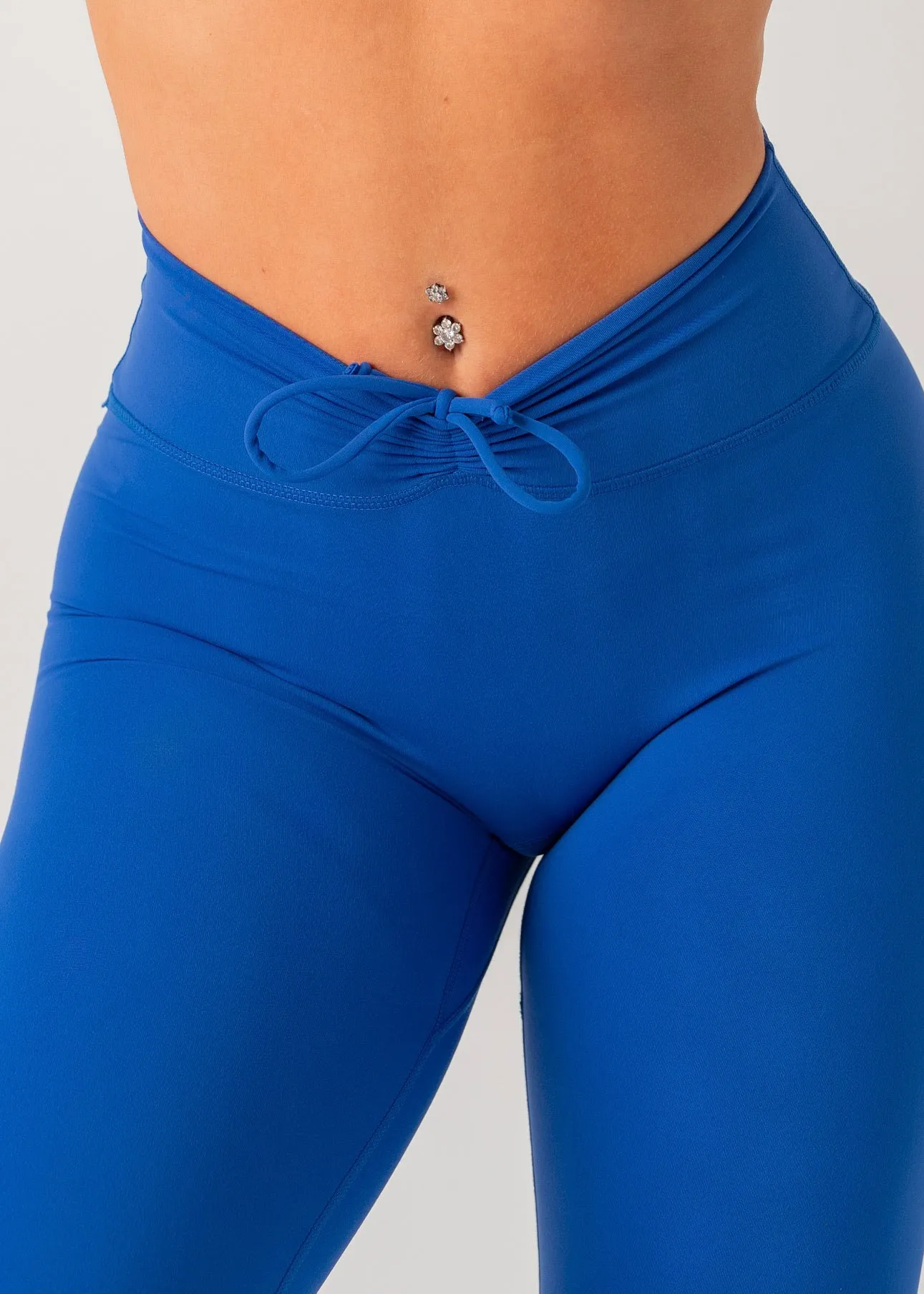 Cold Fit Daily Style POISE TIE LEGGINGS - COBALT