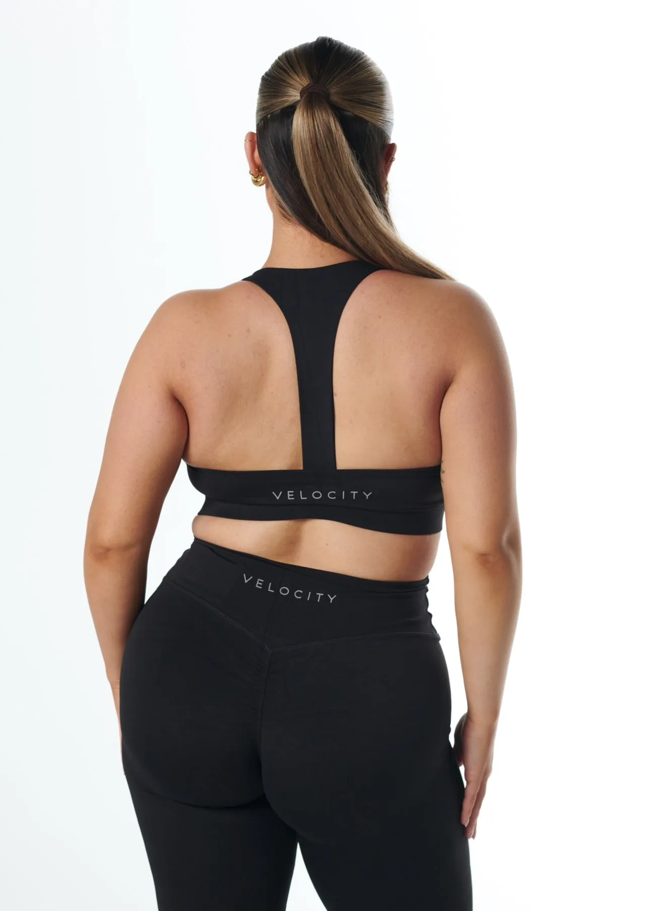 SERENE SUPPORT BRA - BLACK Short fit