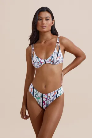 Quick Release Buckle Comfortable Elastic Band Finca Bikini Top - Origami