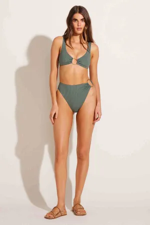Lolita Bottom - Sea Green EcoRib Moisture Wicking Texture Versatile Layering