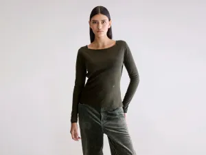 Sleek Style Comfortable Wear Veras fitted t-shirt (252 / W / FOREST)