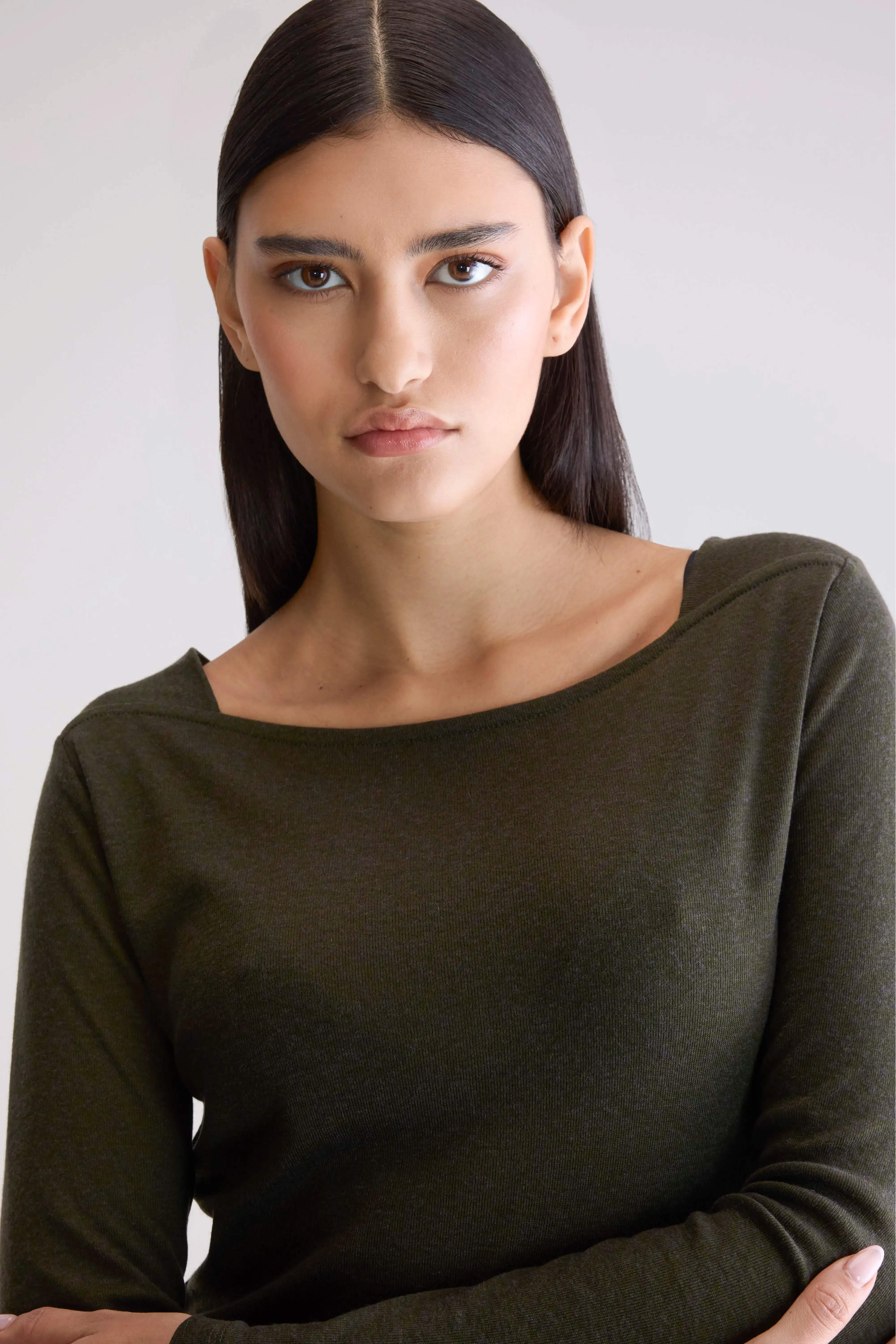 Veras fitted t-shirt (252 / W / FOREST) Casual Comfort Top