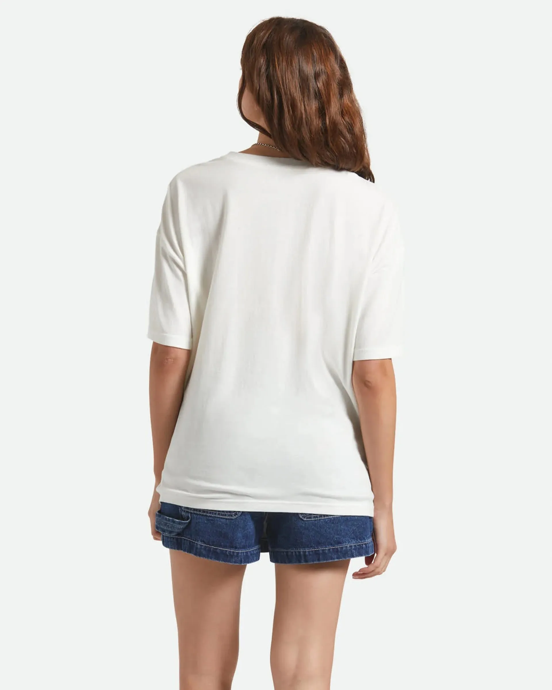 Smart Wear Rocky Mountain Oversized Boyfriend T-Shirt - Off White