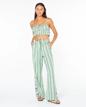 Sunset Mist Top - Captains Blue Playa Stripe Moisture wicking