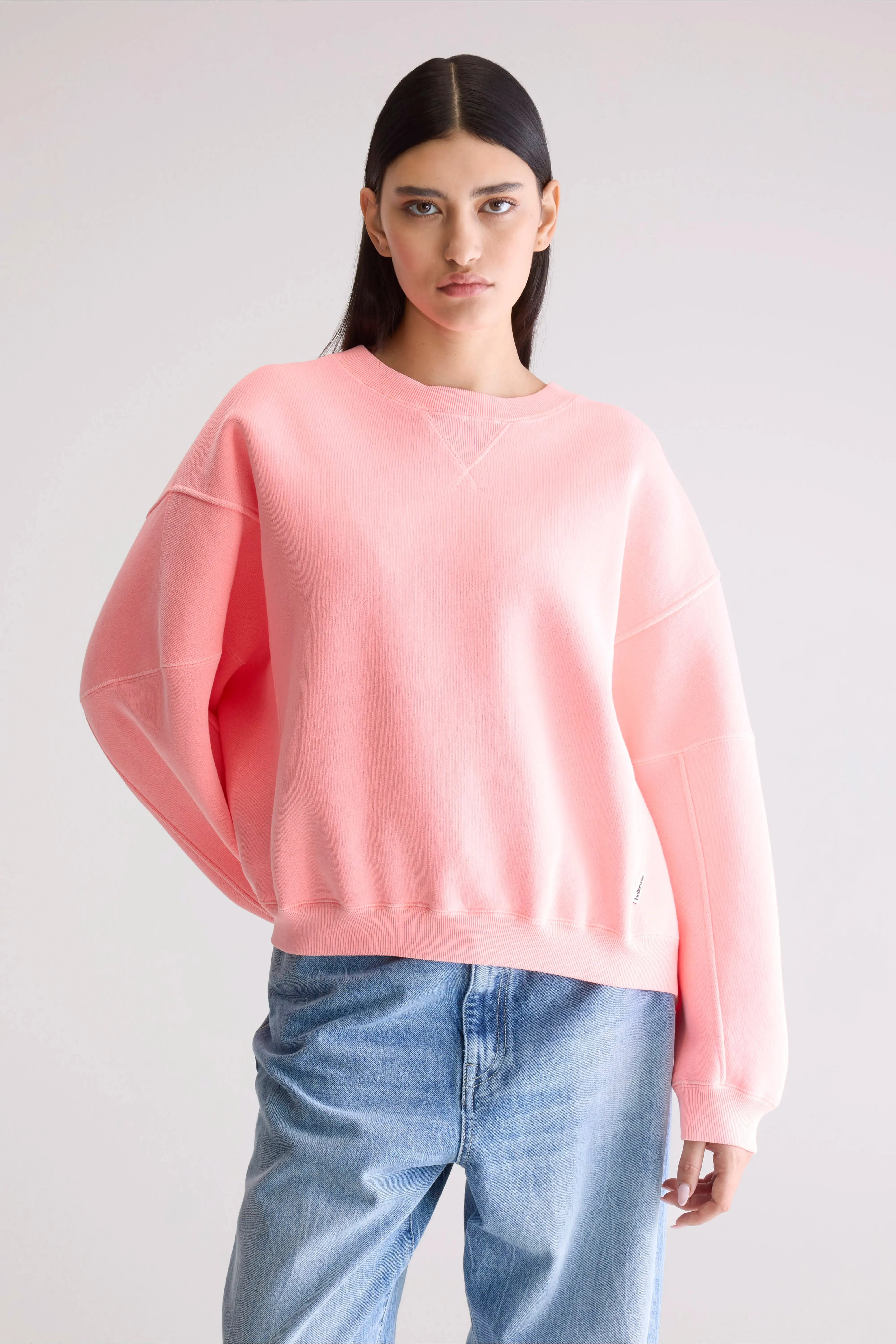 Flips crewneck sweatshirt (252 / W / FLASH WASH) Sports Wear