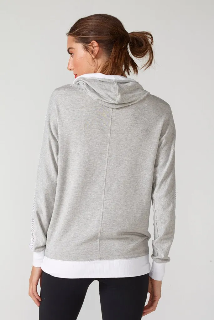 Layer Minimal product team unity CHICHI Active Audrey Hooded Sweatshirt - Grey