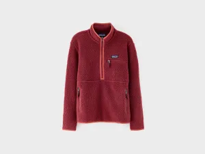 product high end luxury Women's Retro Pile Marsupial Pullover  (252 / W / RED)