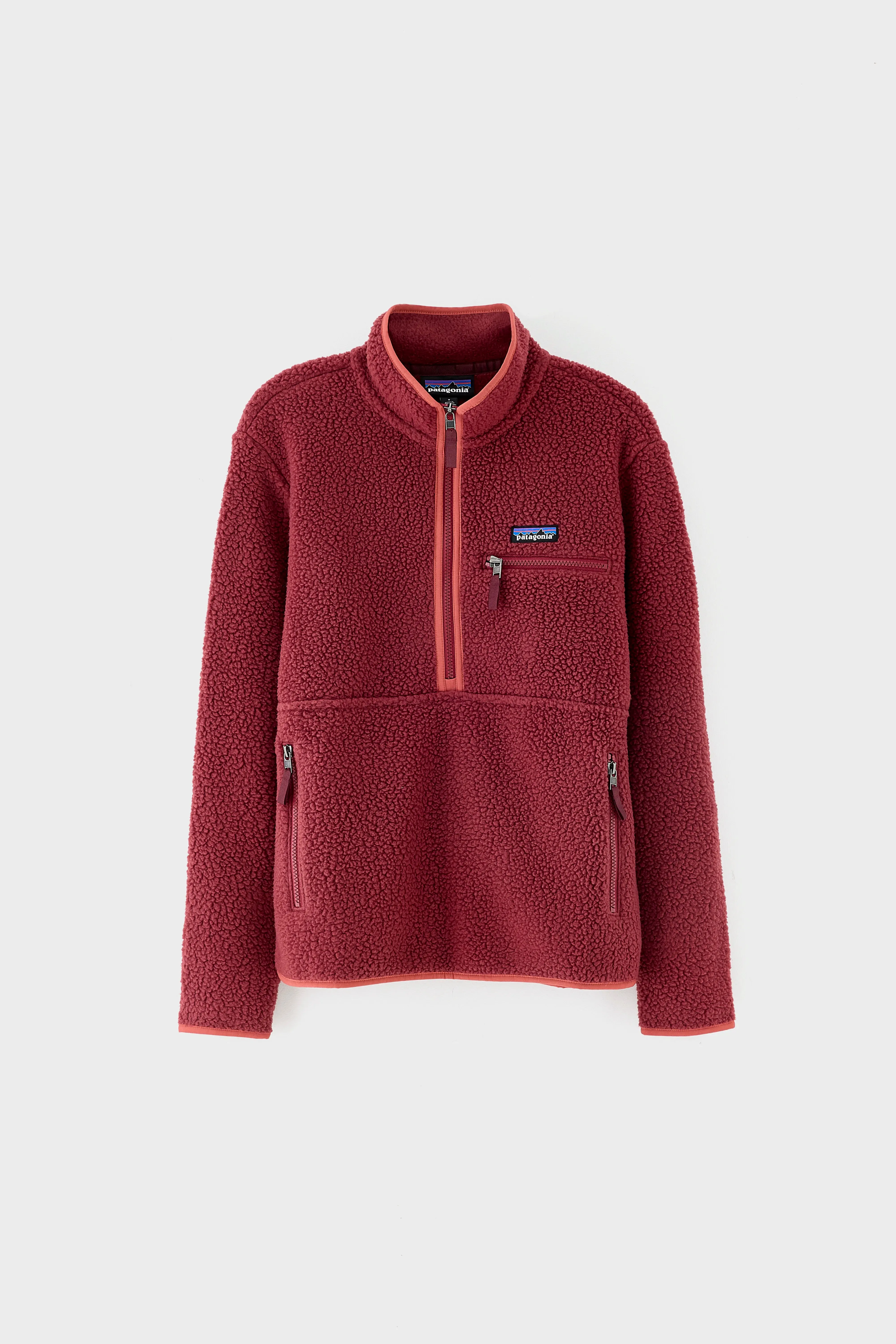 product family togetherness Women's Retro Pile Marsupial Pullover  (252 / W / RED)