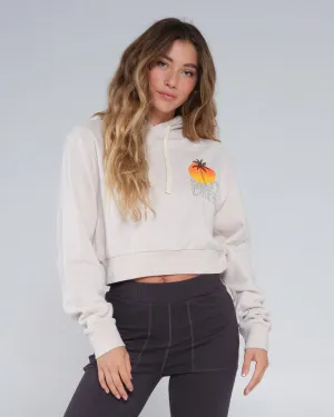 Summer Vibe Crop Hoody - Natural Weekend Ready Affordable