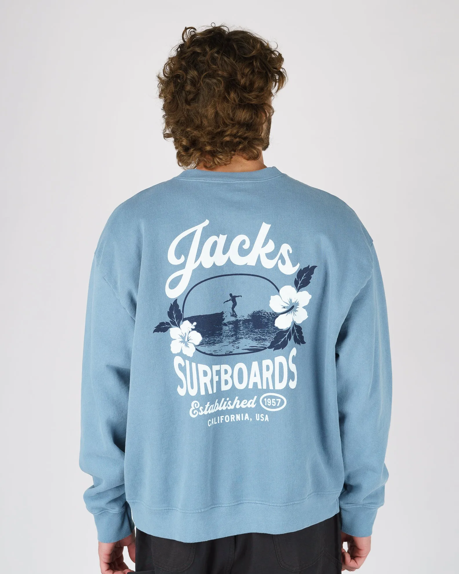 Tip Toe Heavyweight Crewneck - Blue Breathable wear Transitional Piece