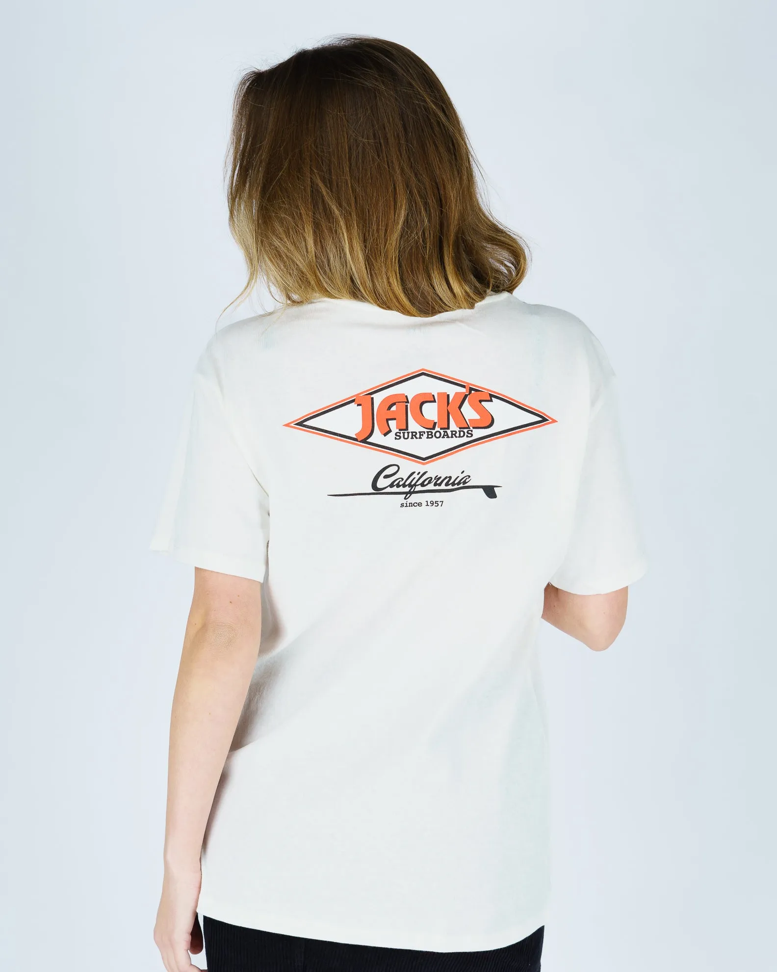 Trendy Wearable Women's Cal Diamond S/S Tee - White