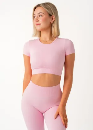 Ice Fit SIGNATURE SUPPORT CROP - STRAWBERRY