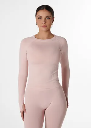 Urban Flow SILHOUETTE FITTED LONG SLEEVE - BLUSH