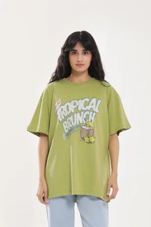 OVERSIZED GRAPHIC TEE Cozy Layer