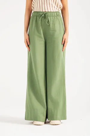 Timeless Utility LINEN WIDE LEG TROUSERS