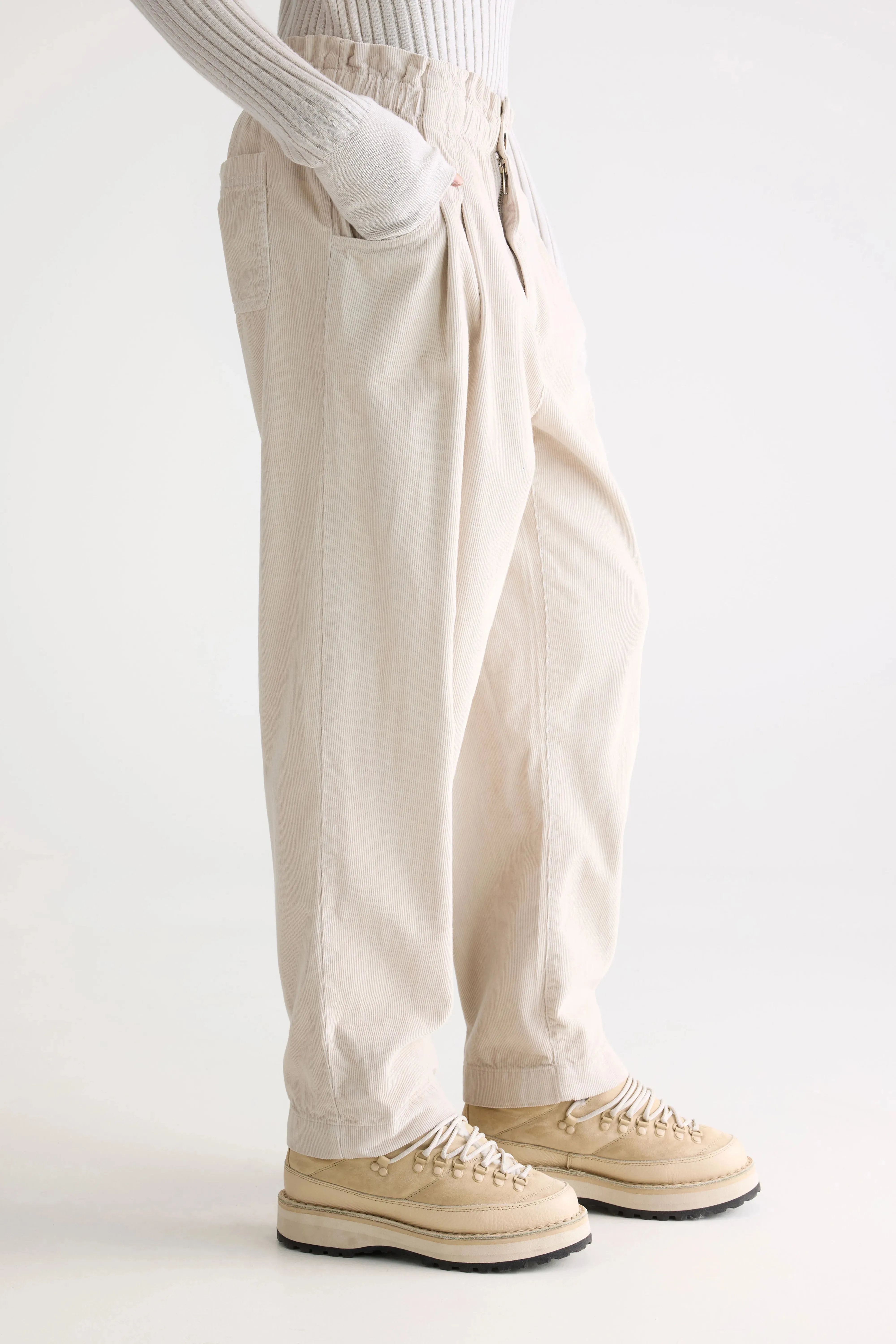 Durable Comfort Winona paperbag trousers (252 / W / STONE)