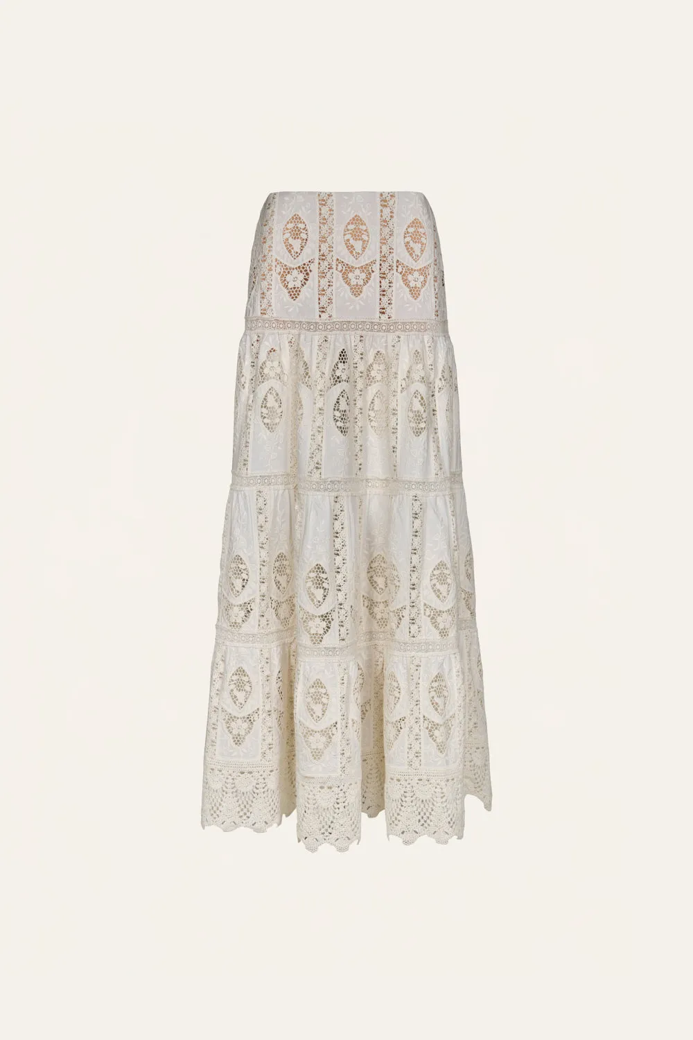 Highlighted Fields Skirt Elegant Texture