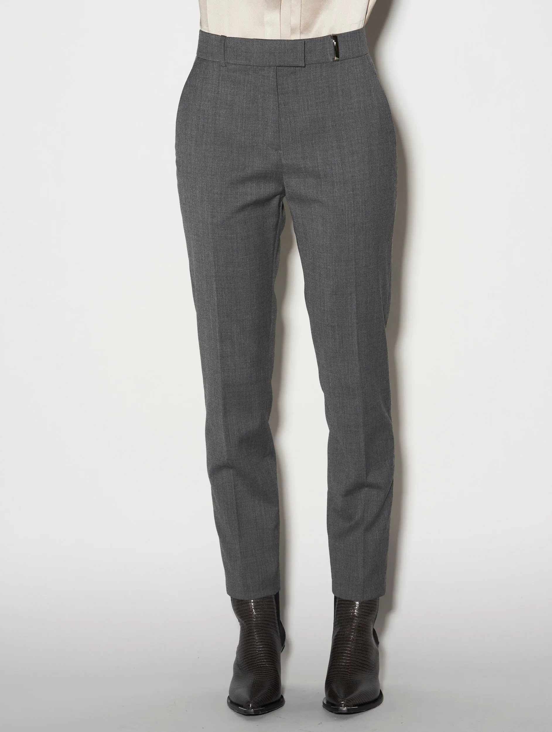 Comfort for All Roxy grey wool gabardine suit trousers