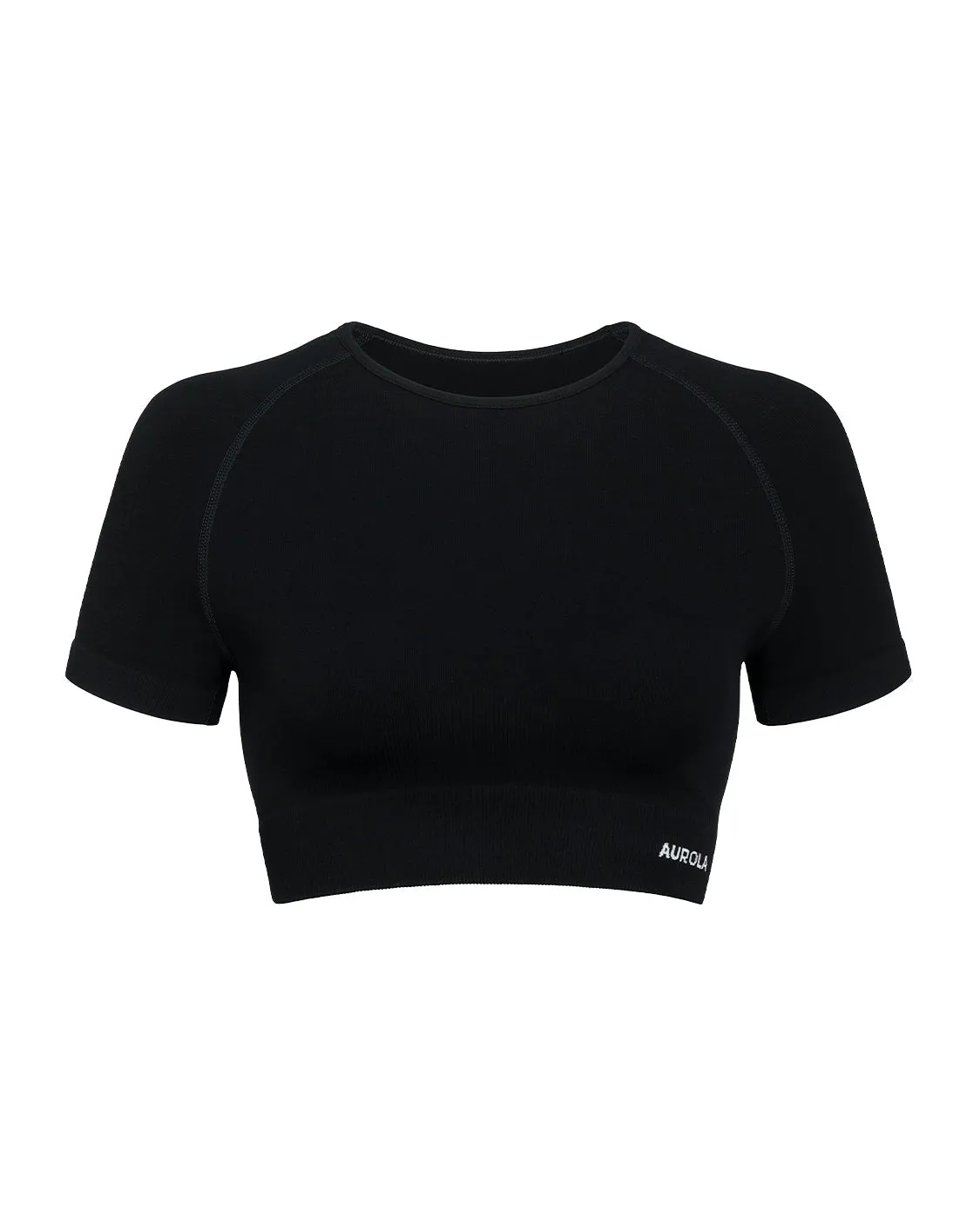 Neo Mode Flexible Outerwear AUROLA Serpent Snake Seamless Short Sleeve Crop Top