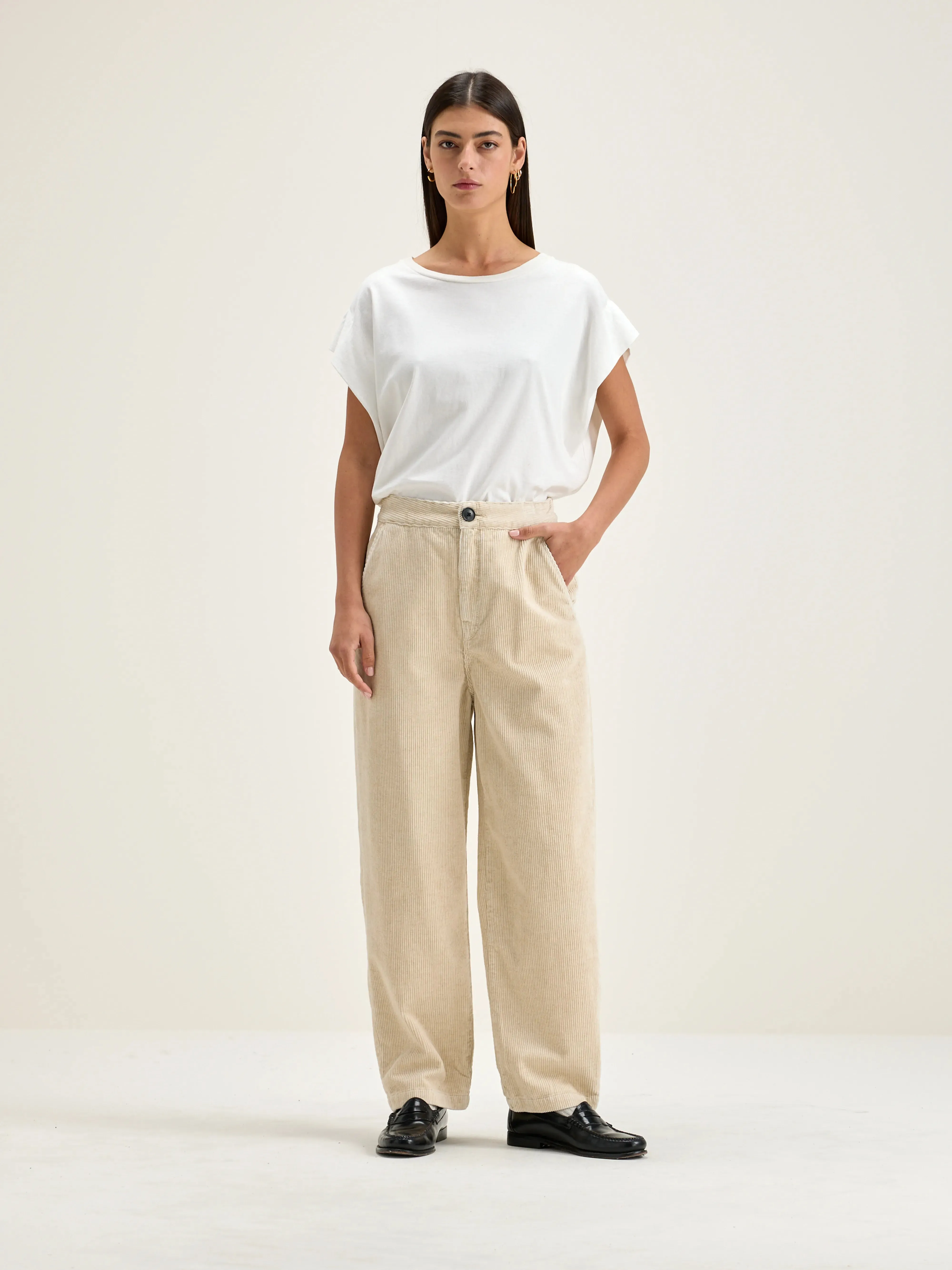 Reinforced Seams Machine washable Pasop Pants (251 / W / CALCAIRE)
