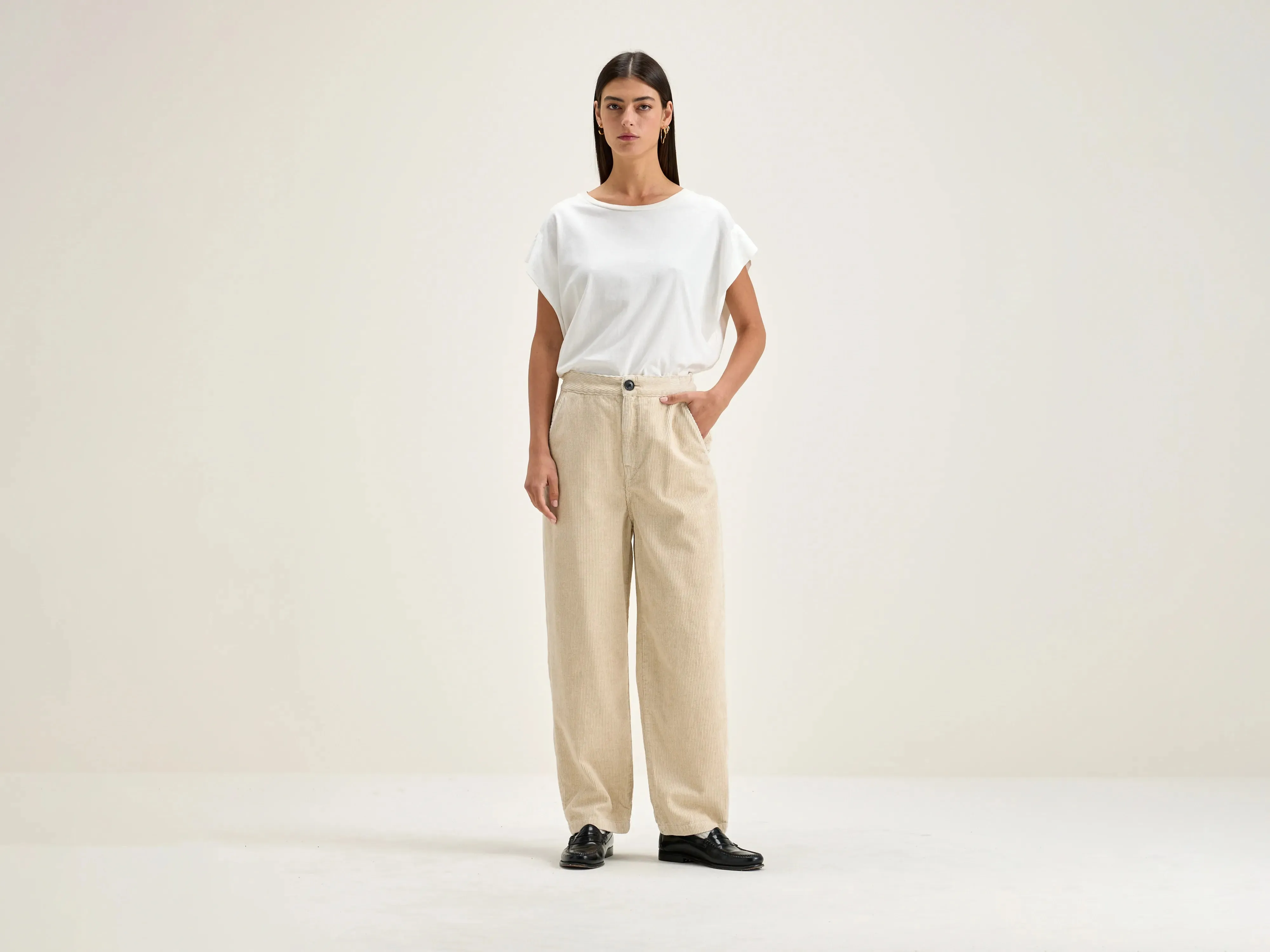 Layering Essential Pasop Pants (251 / W / CALCAIRE)