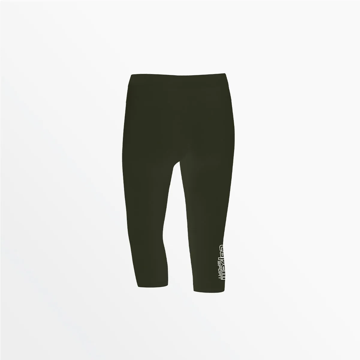 Style Mood Outdoor Pants WOMEN'S MID RISE LOGO 3/4 COTTON LEGGINGS