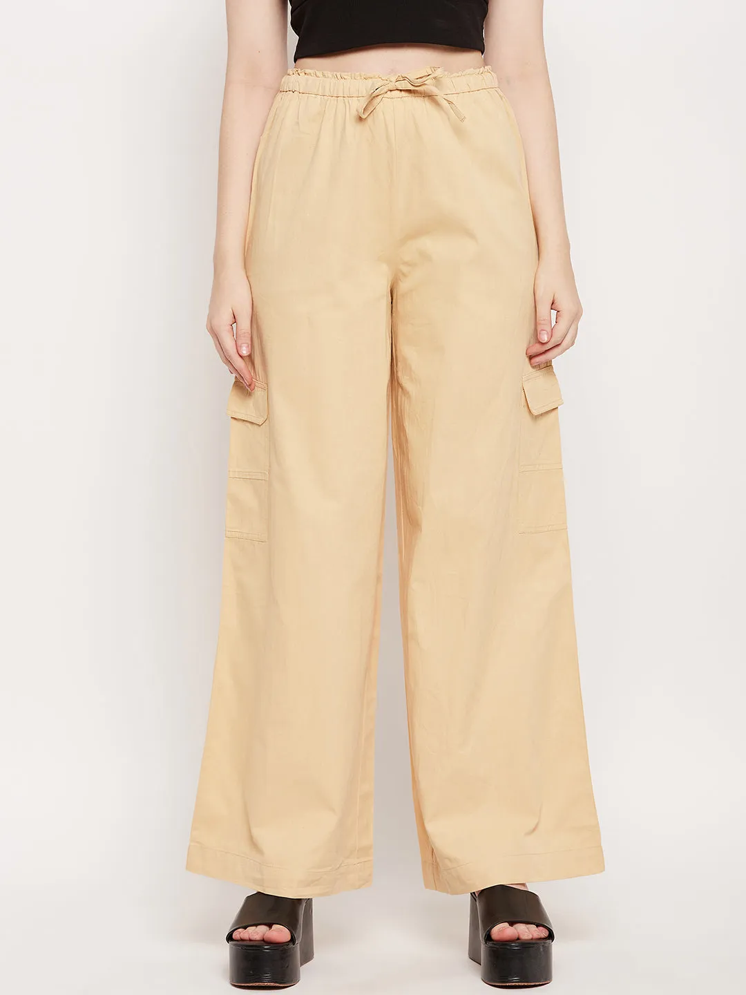 Anti Pilling Relaxed Design Madame Beige Cargo