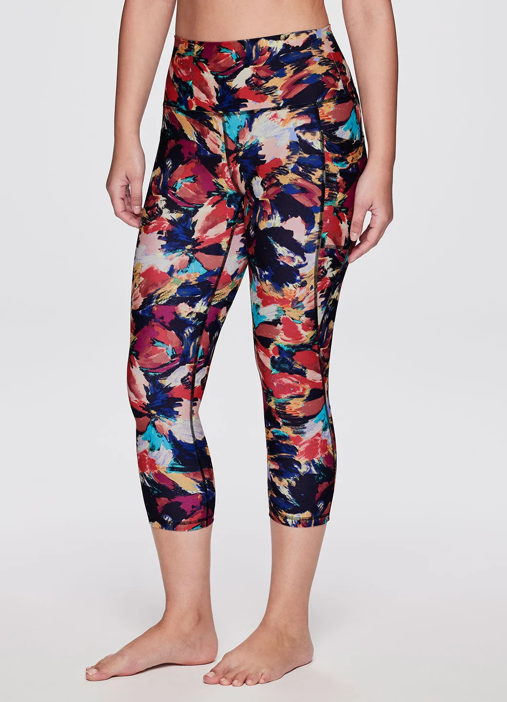 School Sports Plus Size Casual Fit Wear Summer Blossom Super Soft Capri