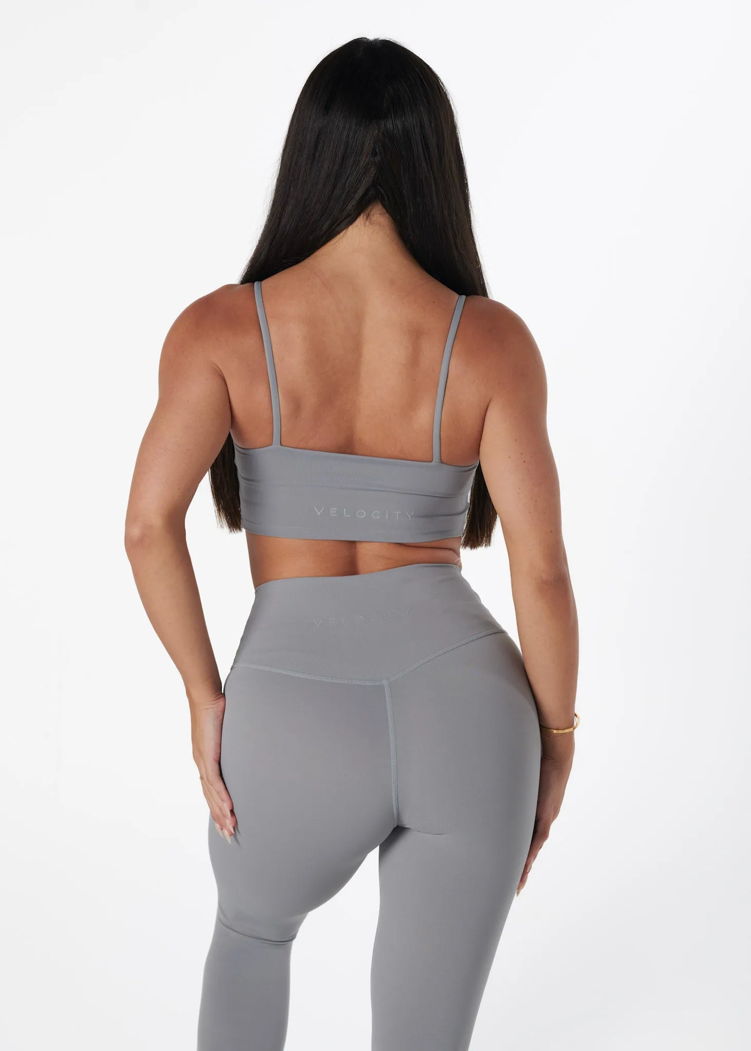 SweatWickingLining PERFORMANCE CROP - GREY