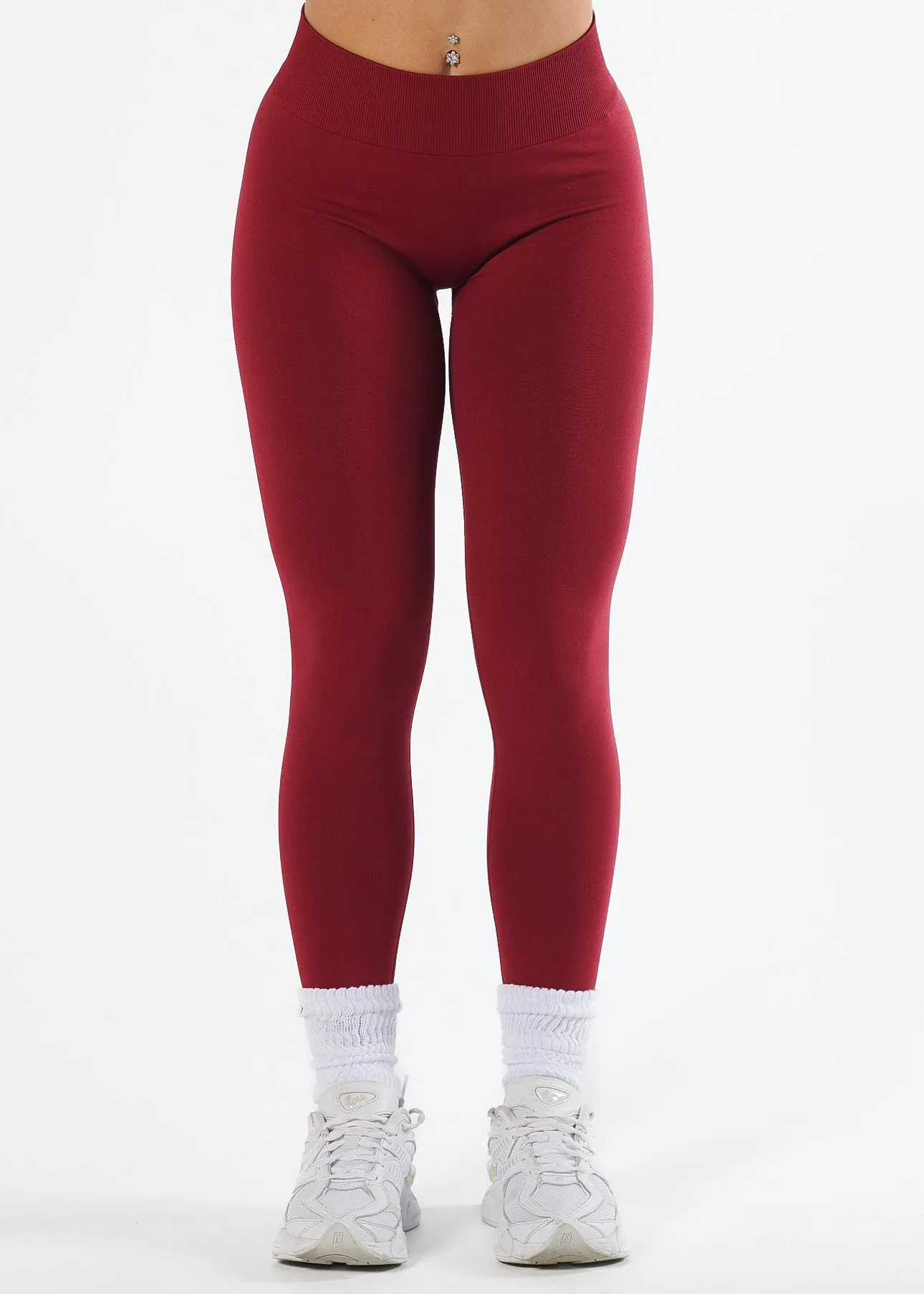 Tall Fit Airport Travel SIGNATURE SCRUNCH LEGGINGS - CHILLI