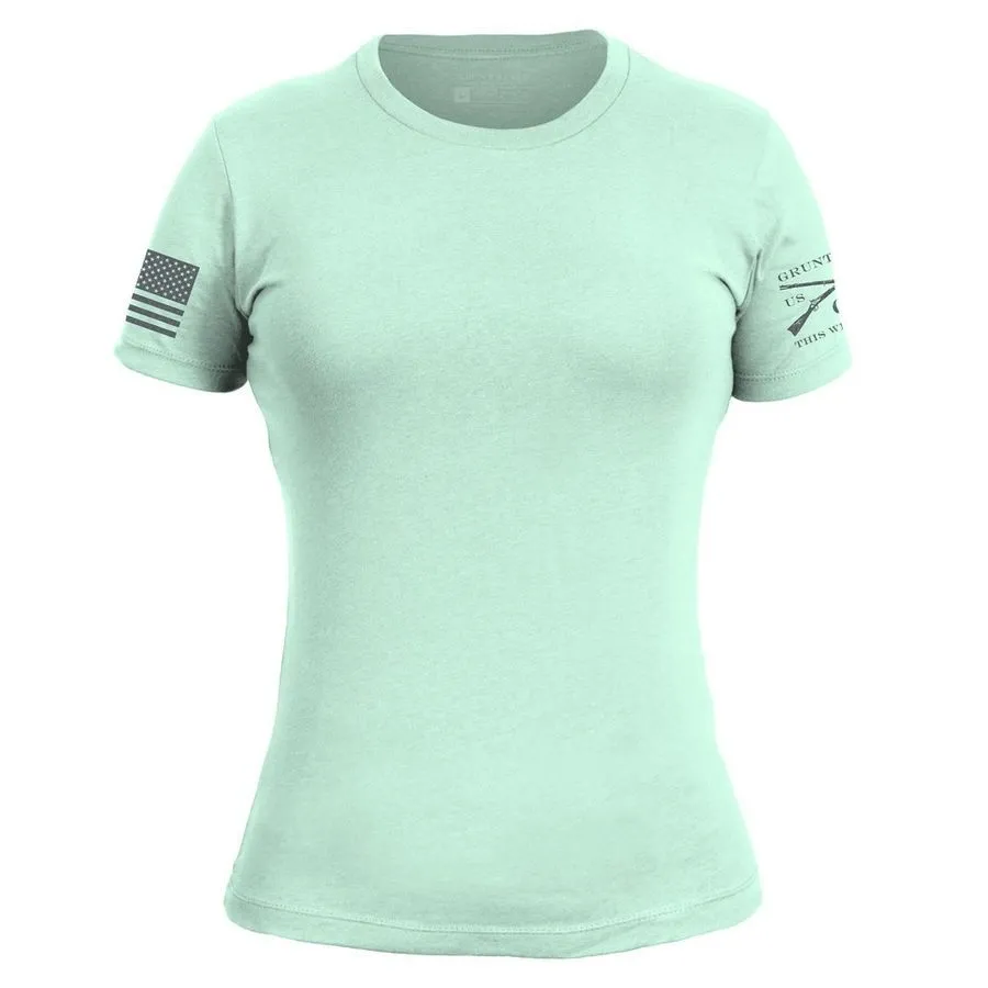 Basic T-Shirt Women's Slim Fit - Mint DurableStitching