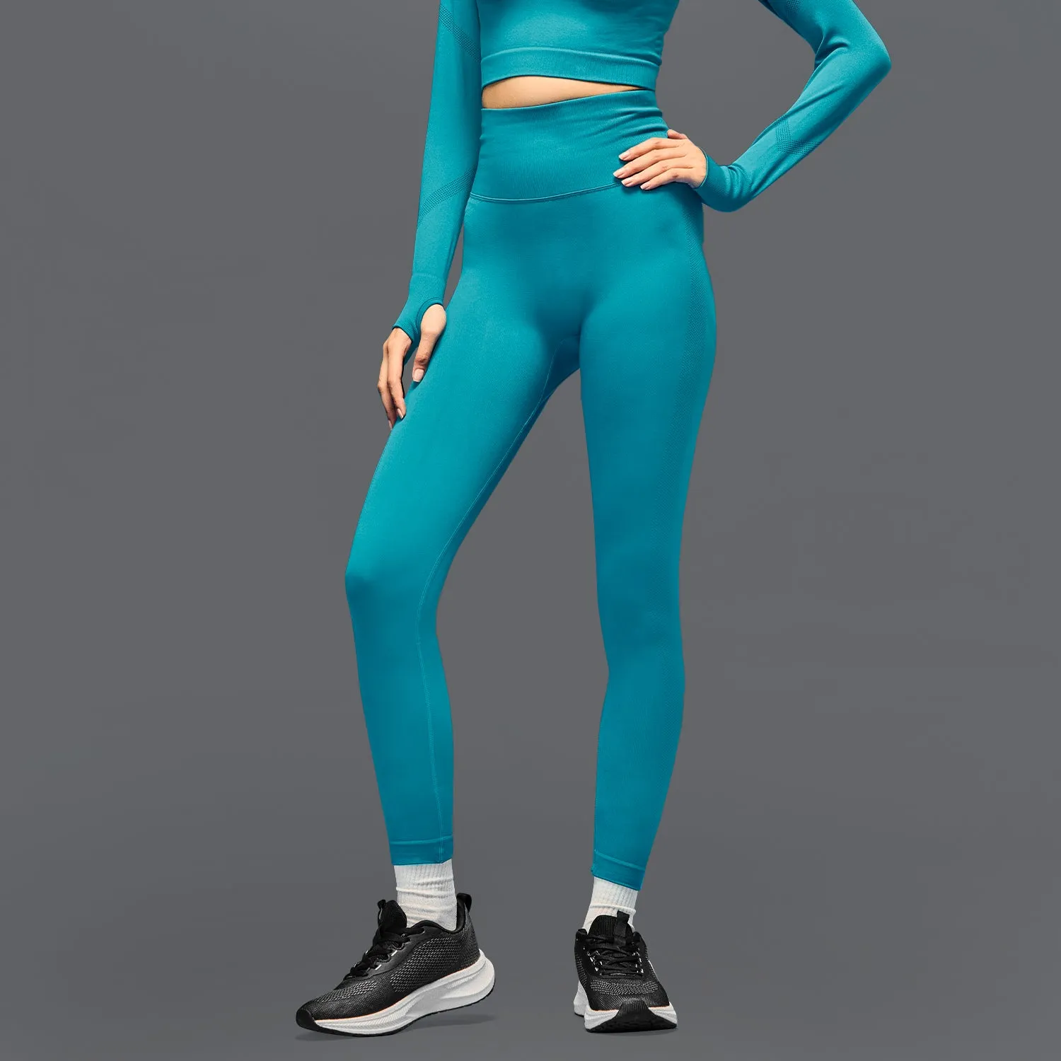Athletic Comfort Wear Tall Fit Lightweight Material Limitless Snatched Ruched back Legging- Green