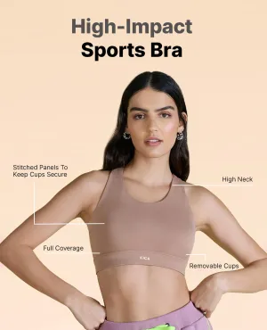 High Impact & Full Coverage Crostini Sports Bra Secure Material