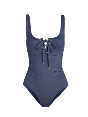 Taylor One Piece In Indigo Twill Anti Slip Banding