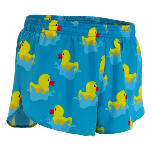 Women's Printed 1" Elite Split Shorts - Rubber Duckie quick-dry feature Cargo shorts