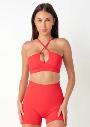 Secure Comfort CROSS OVER BRA - RED