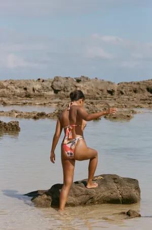 Luka Bikini Bottom - Botanical Adjustable Side Ties