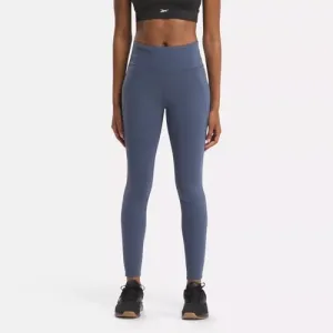 Reebok Women's Lux Hr Blue Tights London Edge Story Glow