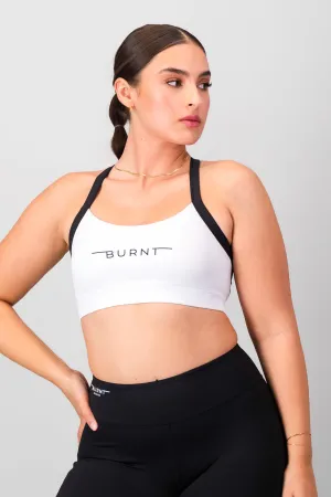 Machine washable Shock Absorption Zones Milan Sports Bra - White