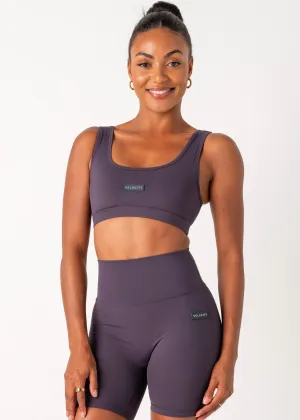 Breathable mesh panel Bright sports gear SS BASIC CROP - NAVY