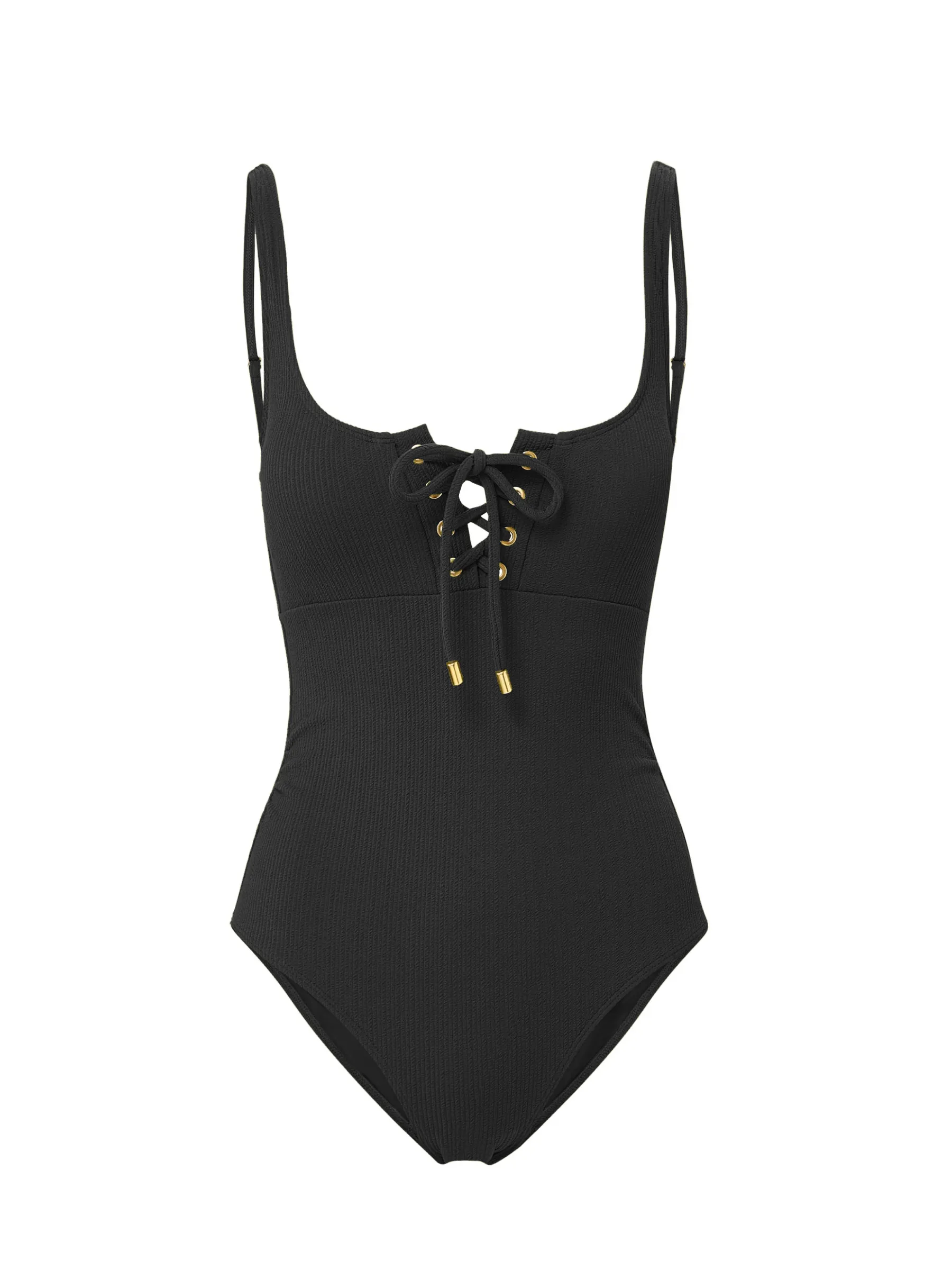 Taylor One Piece In Black Texture Dynamic Prints Resort Time