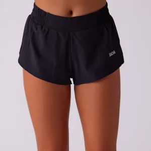 Women's Sprint 1.5" Lined Half Split Short - Black concert outfit