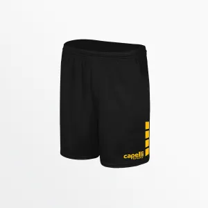 WOMEN'S TEAM MATCH SHORTS WITH 5" INSEAM AND 4-CUBES Net Fit Layered Hem Details
