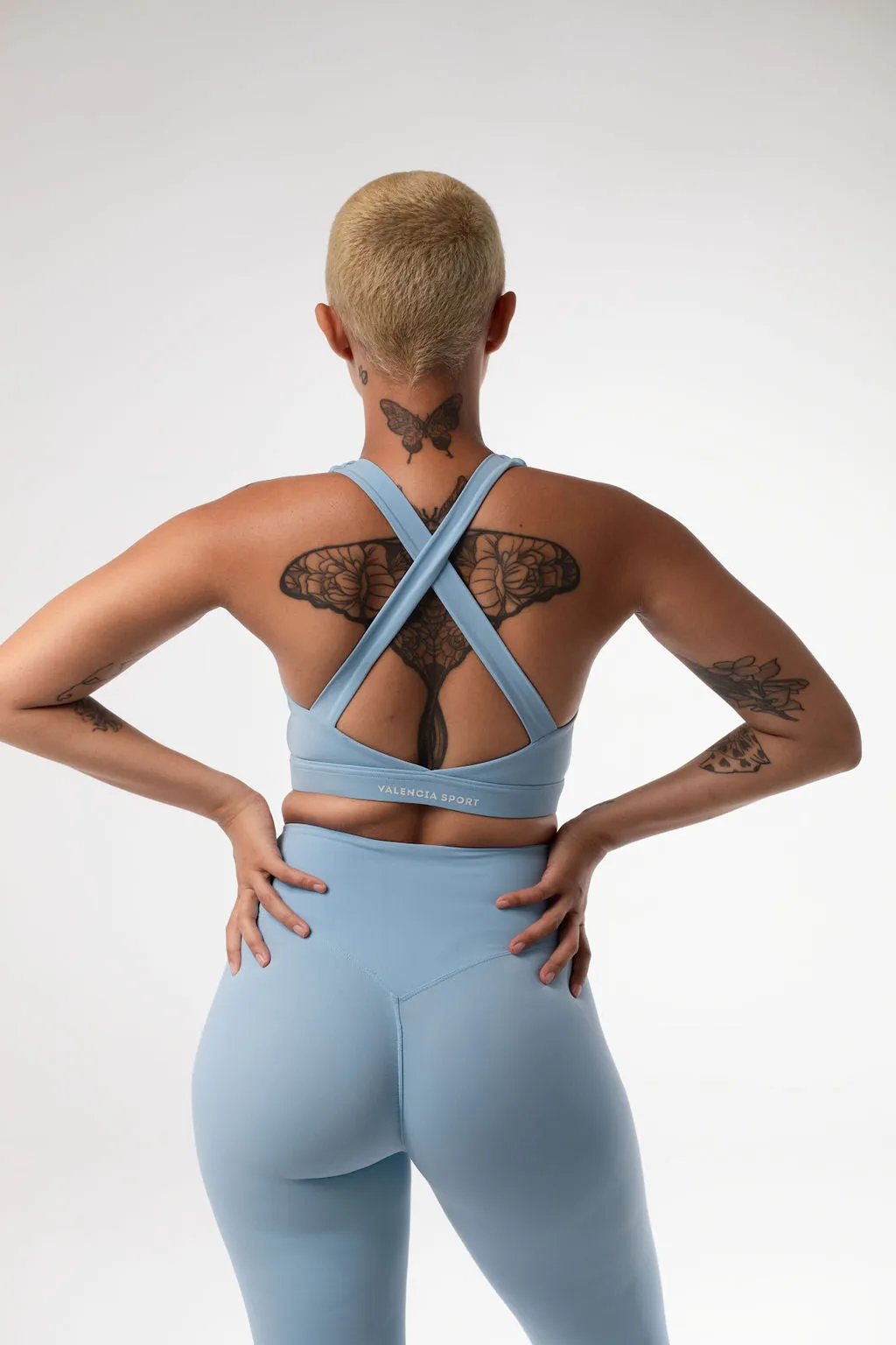 Baby Blue Core Seamless Leggings Fashionable Comfort