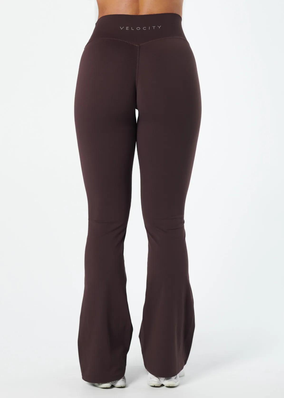 SERENE INVISIBLE SCRUNCH FLARES - COCOA No Chafe Technology Body-Hugging Wear