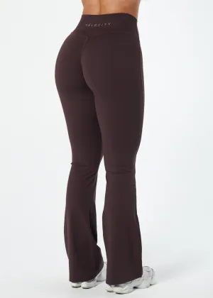 SERENE INVISIBLE SCRUNCH FLARES - COCOA Moisture Wicking All Ages