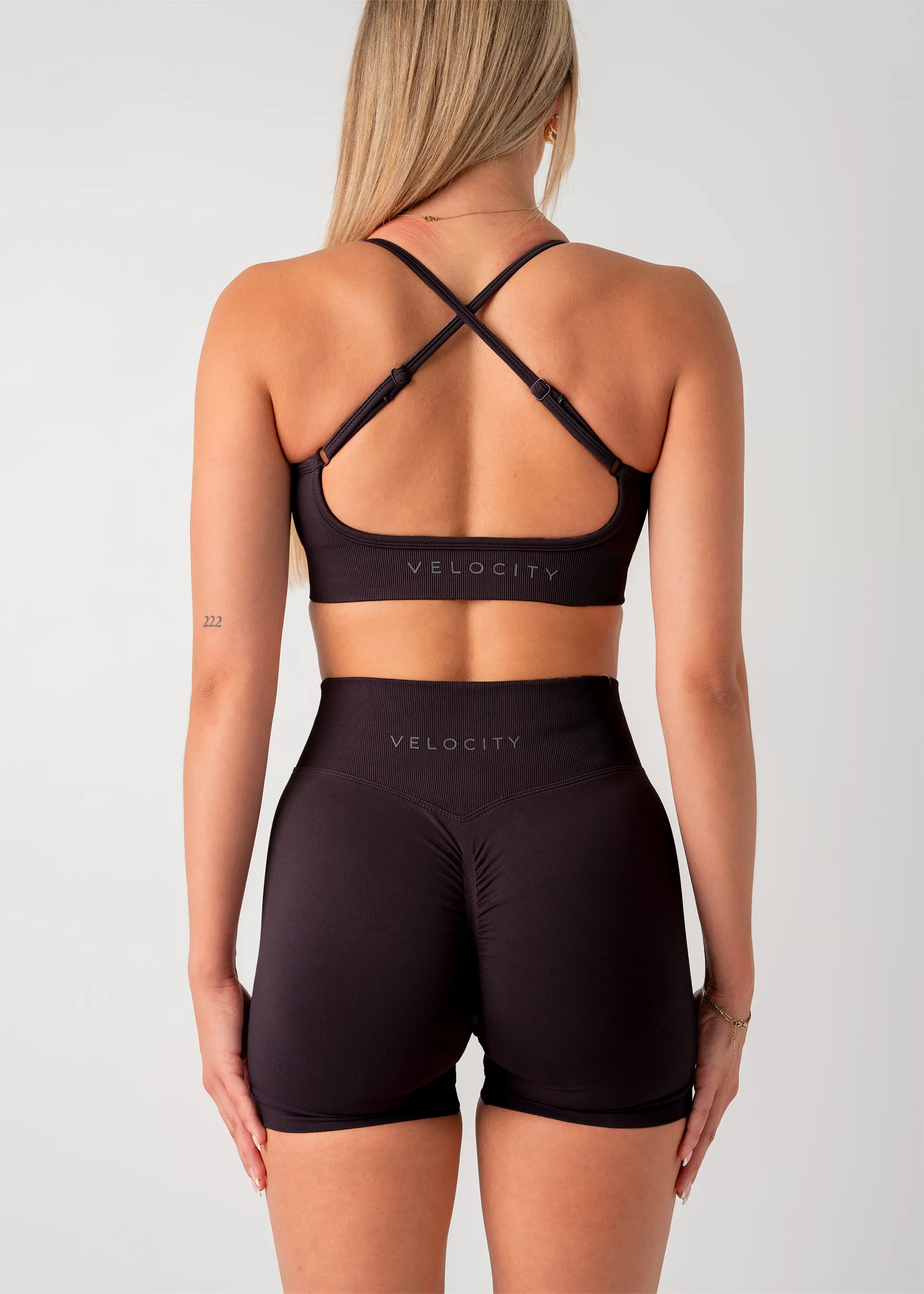 Flexible Underwire Enhanced Core Stability SUPPORT MINI BRA - BLACK