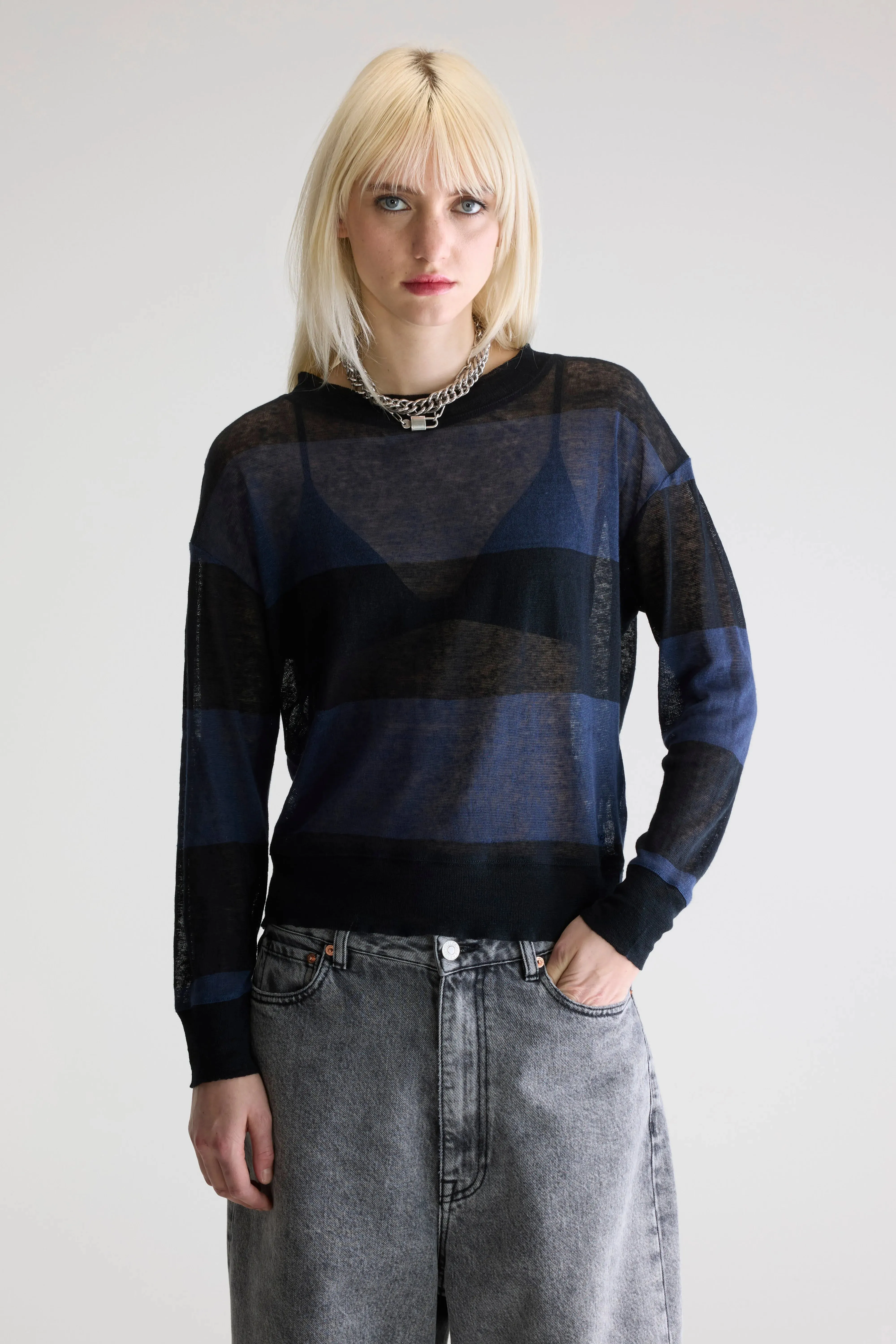 Senia relaxed t-shirt (252 / W / STRIPE B) Modern Casual