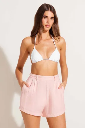 The Getaway Short - Sunkissed Ecolinen High Elasticity Blend