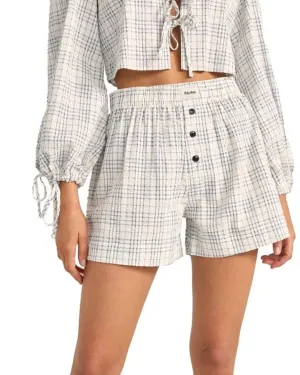 Shock Dispersing Architecture Desi Plaid Boxer Shorts - Blue